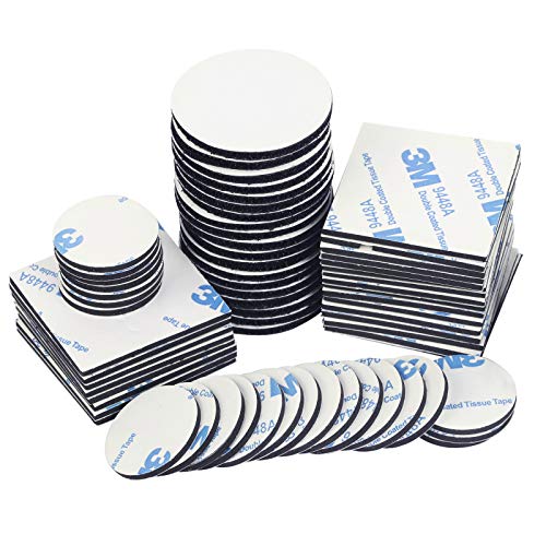 Doble Cara Cinta Adhesiva de Espuma CHIFOOM,80pcs, Pad Adhesivo rendonda y Cuadrado para Paredes, Pisos, Puertas, Vidrios, Metales, Espejo, Bricolaje, Foto, en Cocina, Oficina, Pascua, Carnaval Doble Cara Cinta Adhesiva de Espuma CHIFOOM,80pcs, Pad Adhesivo rendonda y Cuadrado para Paredes, Pisos, Puertas, Vidrios, Metales, Espejo, Bricolaje, Foto, en Cocina, Oficina, Pascua, Carnaval