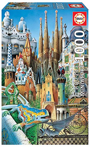 Educa- Collage Gaudí Obras de Arte Puzle, 1 000 Piezas, Multicolor (11874)