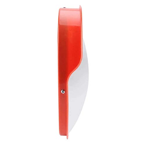 Espejo de tráfico de 45 cm resistente a la intemperie, material de PE naranja, fácil de instalar para aparcamientos de fábricas comunitarias Espejo de tráfico de 45 cm resistente a la intemperie, material de PE naranja, fácil de instalar para aparcamientos de fábricas comunitarias