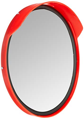 Espejo de tráfico profesional, espejo de observación, espejo de seguridad, espejo convexo, 30 cm, visión superior, con junta en el espejo Espejo de tráfico profesional, espejo de observación, espejo de seguridad, espejo convexo, 30 cm, visión superior, con junta en el espejo