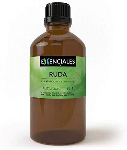Essenciales - Aceite Esencial de Ruda, 100% Puro y Natural, 100 ml | Aceite Esencial Ruta Graveolens