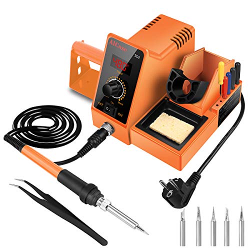 Estación de Soldadura, AICase 60W Digital 200-480℃ Kit del Soldador Eléctrico Profesional,Soldador Hierro del ESD,Alcanza Rápidamente Calentar (SD2) Estación de Soldadura, AICase 60W Digital 200-480℃ Kit del Soldador Eléctrico Profesional,Soldador Hierro del ESD,Alcanza Rápidamente Calentar (SD2)