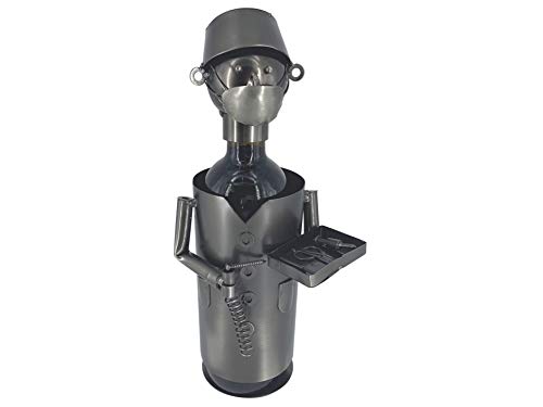 eXODA Porta Botella de Vino Figuras de Metal Cirujano Olaf Design Deco
