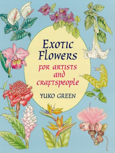 Exotic Flowers for Artists and Craftspeople (Dover Pictorial Archive) (English Edition)