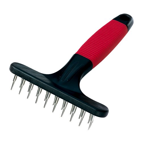 Feplast 85852899 Rastrillo para Perros Gro 5852, Delicadas Puntas Redondeadas, Ideal para Animales de Pelo Medio y Largo, 11 x 15.5 Cm, Negro, Normal Feplast 85852899 Rastrillo para Perros Gro 5852, Delicadas Puntas Redondeadas, Ideal para Animales de Pelo Medio y Largo, 11 x 15.5 Cm, Negro, Normal
