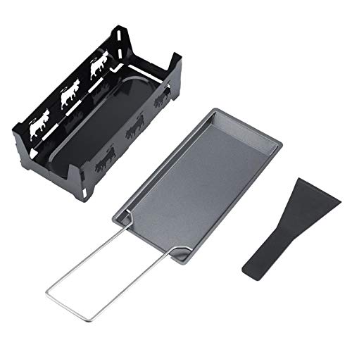 Ftory Queso Melter Raclette Grill - Portátil Antiadherente Queso Raclette Rotaster Bandeja para Hornear Estufa Juego de Cocina para el hogar Ftory Queso Melter Raclette Grill - Portátil Antiadherente Queso Raclette Rotaster Bandeja para Hornear Estufa Juego de Cocina para el hogar