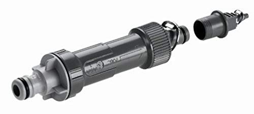 Gardena Aparato básico Reductor 1000 Reducción de la presión a Aprox. 1,5 Bar. Caudal de Agua: hasta 1.000 l/h. con el Sistema de conexión “Quick & Easy, Negro, Gris, Plata