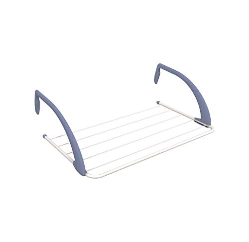 Gimi Airy Tendedero de radiador de Acero y Resina, 3 m de Longitud de tendido, blanco, metal, interior Gimi Airy Tendedero de radiador de Acero y Resina, 3 m de Longitud de tendido, blanco, metal, interior