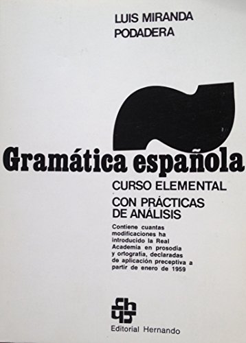 Gramatica española curso elemental