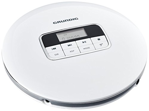 Grundig GCDP 8000 Portable CD Player Plata, Blanco - Unidad de CD (12 h, MP3,WMA, 20 - 20000 Hz, Portable CD Player, Plata, Blanco, 40 s)