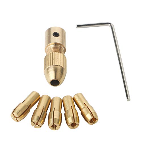GTIWUNG 0.5-3mm Portabrocas para Taladro, Pinza de Taladro, Broca Collet, Broca Pequeña Eléctrico Collet Portabrocas Fijado con una llave Allen 3.17mm–Juego de 0,5 mm/1 mm/1,5 mm/2,5 mm/3,0mm GTIWUNG 0.5-3mm Portabrocas para Taladro, Pinza de Taladro, Broca Collet, Broca Pequeña Eléctrico Collet Portabrocas Fijado con una llave Allen 3.17mm–Juego de 0,5 mm/1 mm/1,5 mm/2,5 mm/3,0mm