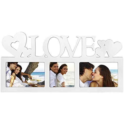 Hama Montreal - Love Blanco Portafotos múltiple - Marco (Sintético, Blanco, Portafotos múltiple, 10 x 15 cm, 10 x 10 cm, Reflectante) Hama Montreal - Love Blanco Portafotos múltiple - Marco (Sintético, Blanco, Portafotos múltiple, 10 x 15 cm, 10 x 10 cm, Reflectante)