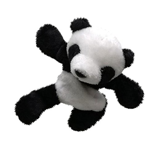 heDIANz 1 Unid Panda Imán De Nevera Pegatina De Refrigerador Lindo Regalo De Felpa Suave Decoración De Recuerdo Negro + blanco