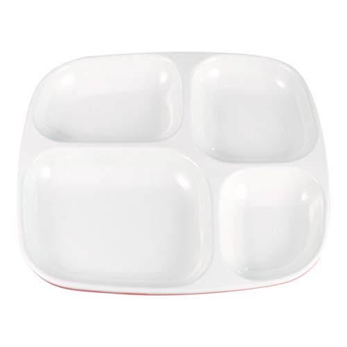 Hemoton Platos Divididos Porcelana 4 Compartimentos Bandeja de Cena Dividida de Melamina Bandeja de Arroz Vajilla para Cena de Restaurante en Casa Rosa Hemoton Platos Divididos Porcelana 4 Compartimentos Bandeja de Cena Dividida de Melamina Bandeja de Arroz Vajilla para Cena de Restaurante en Casa Rosa