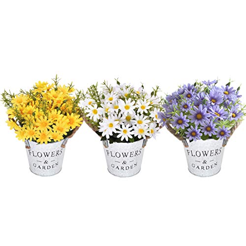 HOTLIKE Flores Artificiales Decoración, 3Pcs Plantas Artificiales de Maceta, Mini Artificiales Plastico Decorativas Plantas Falsas con Macetas para El Hogar Oficina Jardín Cocina Balcón (Estilo 1) HOTLIKE Flores Artificiales Decoración, 3Pcs Plantas Artificiales de Maceta, Mini Artificiales Plastico Decorativas Plantas Falsas con Macetas para El Hogar Oficina Jardín Cocina Balcón (Estilo 1)