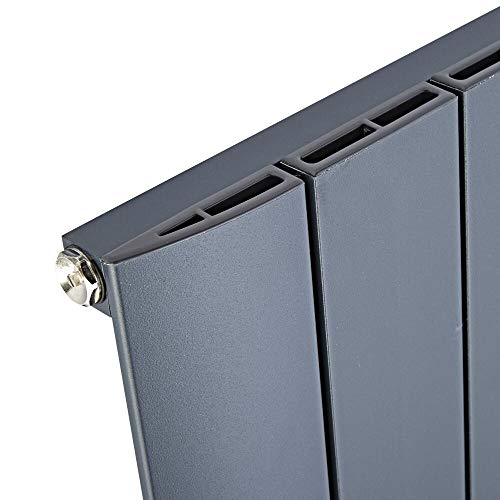 Hudson Reed Radiador Aurora de Diseño Vertical - Radiador de Aluminio con Acabado Antracita - 920W - 1600 x 280mm - Calefacción Moderna Hudson Reed Radiador Aurora de Diseño Vertical - Radiador de Aluminio con Acabado Antracita - 920W - 1600 x 280mm - Calefacción Moderna