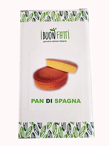 I BUON FATTI 100% MADE IN ITALY Preparado para Mezcla de Bizcochos "Pan di Spagna", 2 paquetes x 500 g, Producto ideal para hacer dulces. Ideal para su laboratorio o su cocina