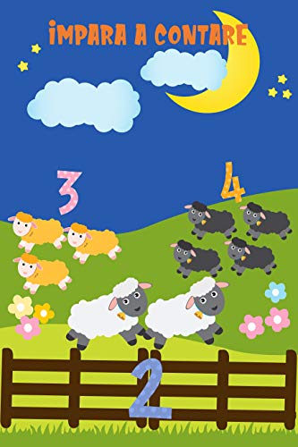 Impara a contare: Impara a contare da 1 a 20 | Insegna i numeri ai bimbi | Divertente libro per imparare a contare con le pecore (Italian Edition)