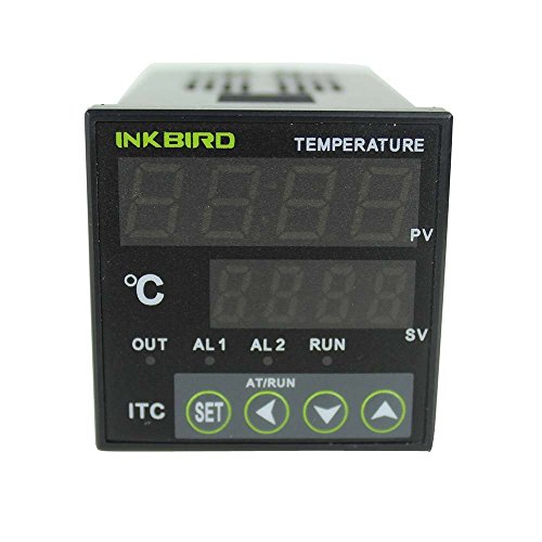 Inkbird ITC-100VH PID Termostato Digital Double Relés para Control la Temperatura de Calefacción o Refrigeración con Alarma para Cerveza Casera, Incubadora, Acuarios