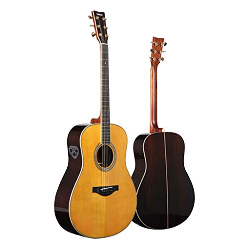 Instrumentos musicales Guitarra eléctrica Yamaha LL-TA VT Junta Folk eléctricos Box Principiante Hombres Mujeres alumno y 41 Pulgadas Guitarras (Color : Wood Color, Size : 103 * 40 * 12cm)