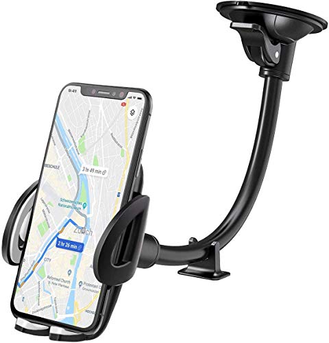 IZUKU Soporte Movil Coche para Parabrisas [con Ventosa] Porta Movil Coche para la Mayoría de los Téléfonos Inteligentes y Dispositivos GPS
