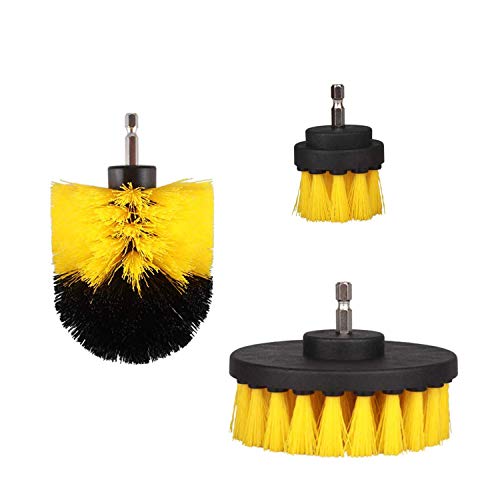 JINYJIA Cepillo de Taladro, Cepillo de Fregado uso Múltiple para Baño, Azulejo de Piscina, Pisos, Automotriz - se Adapta a la Mayoría de los Taladros JINYJIA Cepillo de Taladro, Cepillo de Fregado uso Múltiple para Baño, Azulejo de Piscina, Pisos, Automotriz - se Adapta a la Mayoría de los Taladros