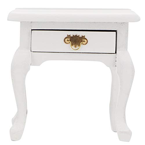 Junluck Mesa Auxiliar de casa de muñecas Delicada, mesita de Noche de casa de muñecas Blanca, Miniatura Vintage para casa de muñecas Accesorio de casa de muñecas Regalo para niños Muebles de casa Junluck Mesa Auxiliar de casa de muñecas Delicada, mesita de Noche de casa de muñecas Blanca, Miniatura Vintage para casa de muñecas Accesorio de casa de muñecas Regalo para niños Muebles de casa