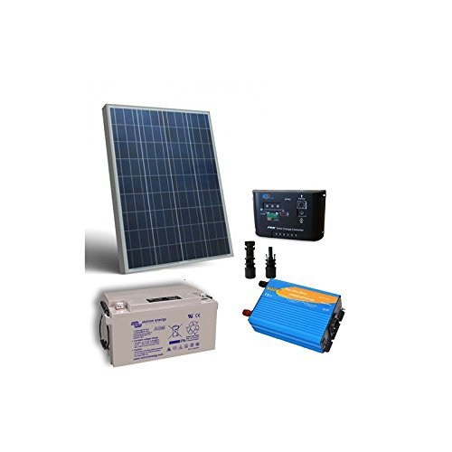Kit Solar Cabina Pro 80W 12V Placa Panel Inversor Regulador MC4 Bateria 38Ah