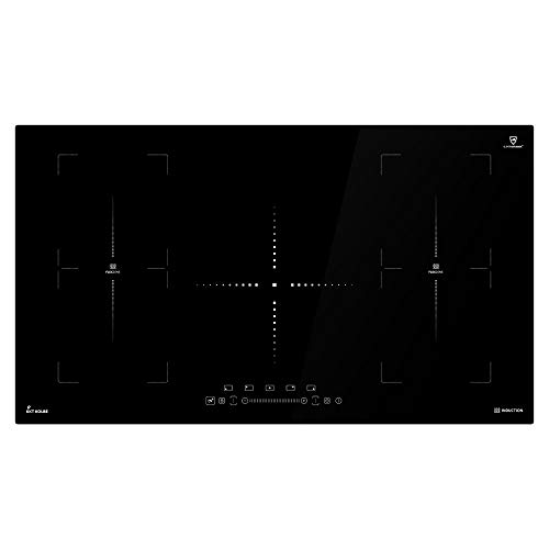 KKT KOLBE Placa de inducción de 90cm / Autárquica / 9kW / 9 pasos / 5 zonas / 2 zonas flexibles/sin marco/teclas de sensor TouchSelect/control deslizante/amplificador/pantalla LED / IND9052FZ KKT KOLBE Placa de inducción de 90cm / Autárquica / 9kW / 9 pasos / 5 zonas / 2 zonas flexibles/sin marco/teclas de sensor TouchSelect/control deslizante/amplificador/pantalla LED / IND9052FZ