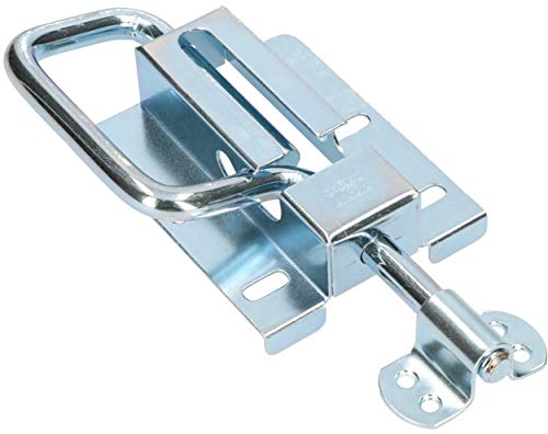 KOTARBAU® - Pestillo de puerta 120/12 mm, puerta de resorte, cerrojo de puerta, puerta corredera de puerta, galvanizado en plata