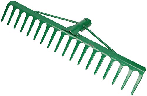 KOTARBAU® Robusto rastrillo de acero x mm y púas, rastrillo para hojas, rastrillo para hojas, escoba para hojas, color verde sin mango (475 mm) KOTARBAU® Robusto rastrillo de acero x mm y púas, rastrillo para hojas, rastrillo para hojas, escoba para hojas, color verde sin mango (475 mm)
