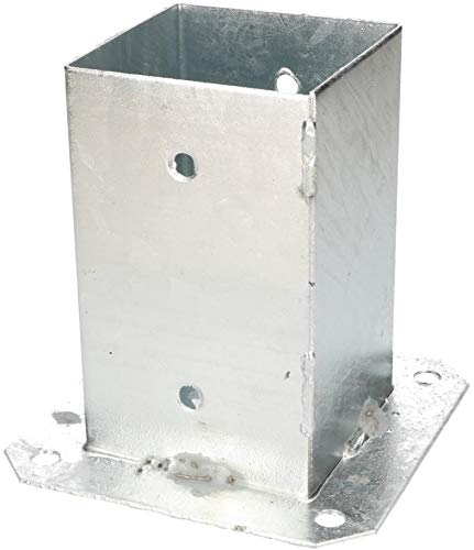 KOTARBAU - Soporte para postes de madera cuadrada, galvanizado al fuego (120/100/90/70 mm), Plateado KOTARBAU - Soporte para postes de madera cuadrada, galvanizado al fuego (120/100/90/70 mm), Plateado