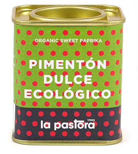 LA PASTORA | Producto Gourmet | Pimentón Dulce Ecológico | 75 gr. | 100% Natural | Pimentón en Polvo | Potente Antioxidante | Apto Para Celíacos | Condimenta Tus Comidas | Pimentón Español