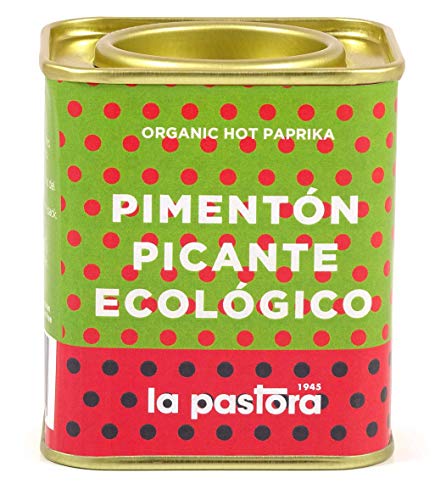 LA PASTORA | Producto Gourmet | Pimentón Picante Ecológico | 75 gr. | 100% Natural | Pimentón en Polvo | Potente Antioxidante | Apto Para Celíacos | Condimenta Tus Comidas | Pimentón Español