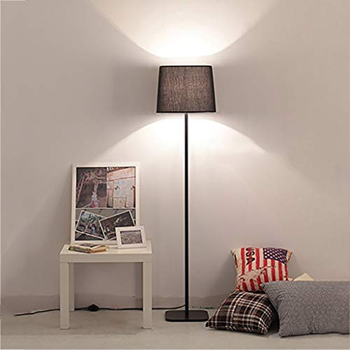 Lámpara De Pie Puntal Alto Y Negro, Estilo Mediterráneo, La Sala De Lectura De Metal Oficina del Estudio del Dormitorio De Pie, Diseño Pantalla De Lino Cuadrada Única Luz lámpara de Piso Lámpara De Pie Puntal Alto Y Negro, Estilo Mediterráneo, La Sala De Lectura De Metal Oficina del Estudio del Dormitorio De Pie, Diseño Pantalla De Lino Cuadrada Única Luz lámpara de Piso