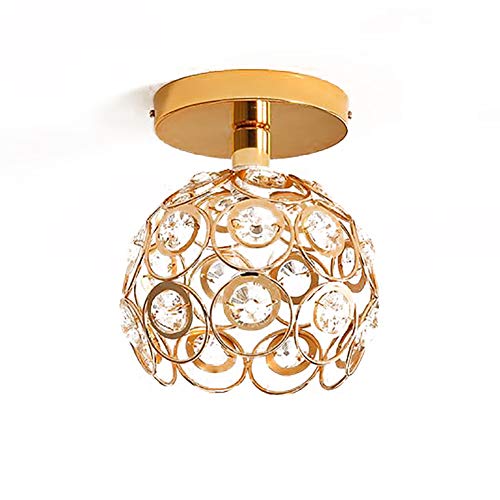 Lámpara De Techo,Mini Cristal Lámpara De Araña Montaje Semi-lavado Plafón Cerca De La Luz Del Techo Salón Moderno Pendant Lámpara Iluminación-Dorado. 20cm(8inch) Lámpara De Techo,Mini Cristal Lámpara De Araña Montaje Semi-lavado Plafón Cerca De La Luz Del Techo Salón Moderno Pendant Lámpara Iluminación-Dorado. 20cm(8inch)