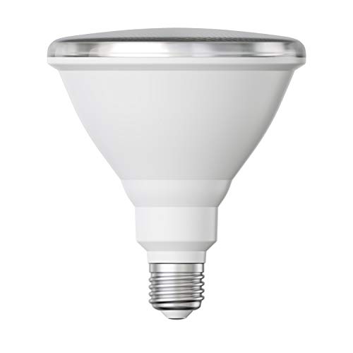 ledscom.de E27 PAR38 Lámpara reflectora LED 16W =175W 1700lm blanca A+ para uso en interiores y exteriores con cuello corto