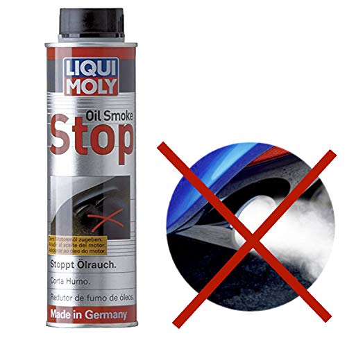 Liqui Moly Oil Smoke Stop reduce el consumo de aceite de los motores de gasolina y diésel. No más humos de escape. Aumenta la compresión. Más potencia y menos desgaste del motor.