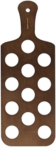 Madera de pino Shot tabla para colocar 12 vasos de chupito - Lote de plumas para Shot de madera para servir bebidas Madera de pino Shot tabla para colocar 12 vasos de chupito - Lote de plumas para Shot de madera para servir bebidas