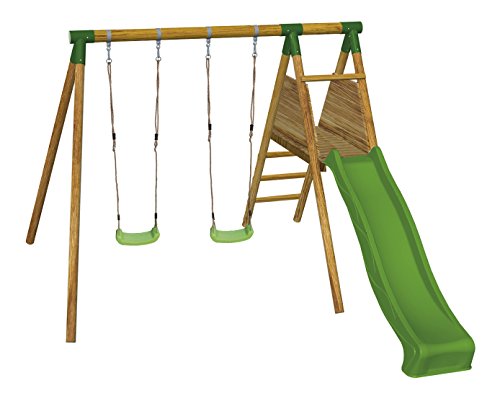 MASGAMES Parque Infantil con Columpio y tobogán Mauna Loa MASGAMES Parque Infantil con Columpio y tobogán Mauna Loa