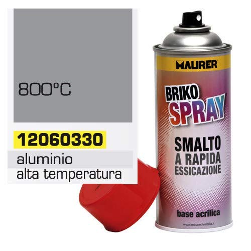 MAURER Spray Pintura Resistente Altas Temperaturas Aluminio 400 ml.