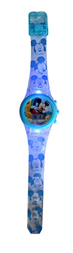 Mickey Mouse Reloj Digital led Pulsera, Adultos Unisex, Multicolor, Unico