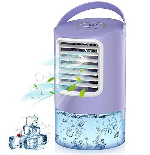 Carribean Blue Climatizador evaporativo, humidificador de aire y ventilador  de 400 m³/h Negro