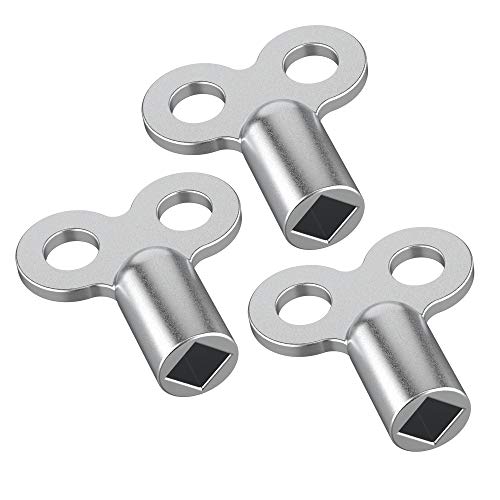 Nirox 5x Llave para purgar radiadores - robusta llave de purga de aluminio - llave para muchos radiadores/calefactores - práctica llave de radiador Nirox 5x Llave para purgar radiadores - robusta llave de purga de aluminio - llave para muchos radiadores/calefactores - práctica llave de radiador