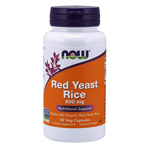 Now Foods Organic Red Yeast Rice 600mg Standard - 60 Cápsulas
