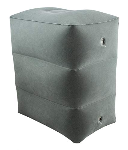ObboMed HR-7330 Almohada Inflable de Viaje para Descanso del Pié de 3 Capas, Almohada Plegable y Ajustable en Altura para Relax de Pies/Piernas; Gris - 45 x 42 x 30 cm ObboMed HR-7330 Almohada Inflable de Viaje para Descanso del Pié de 3 Capas, Almohada Plegable y Ajustable en Altura para Relax de Pies/Piernas; Gris - 45 x 42 x 30 cm