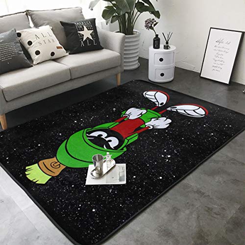 OHMGD Marvin Martian Carpets - Alfombra para sala de estar, alfombra para dormitorio, hogar, decoración de suelo, alfombra de yoga, antideslizante, 201,2 x 122,8 cm
