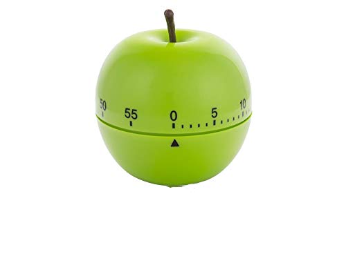 ORYX 5185000 Temporizador Minutero Cocina Manzana Verde 60 Minutos, Plastique
