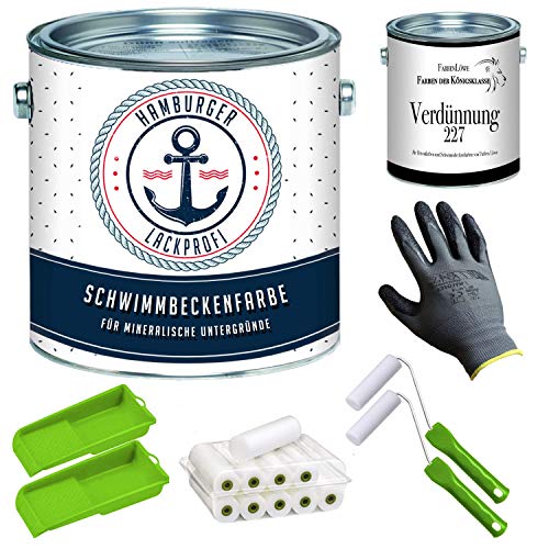 Pintura para piscinas SEIDENMATT negro marrón RAL 8022 marrón para hormigón piscina recubrimiento con juego de pintura (X300) y dilución (1 L) // Pintura profesional para Hamburger (2,5 L) Pintura para piscinas SEIDENMATT negro marrón RAL 8022 marrón para hormigón piscina recubrimiento con juego de pintura (X300) y dilución (1 L) // Pintura profesional para Hamburger (2,5 L)