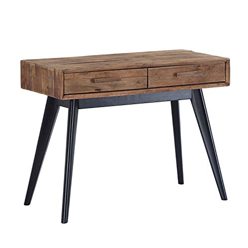 Pixe, Consola, Recibidor, Mueble Entrada con 2 cajones, Acabado en Pino Reciclado, Medidas: 100 cm (Largo) x 76 cm (Alto) x 48 cm (Fondo) Pixe, Consola, Recibidor, Mueble Entrada con 2 cajones, Acabado en Pino Reciclado, Medidas: 100 cm (Largo) x 76 cm (Alto) x 48 cm (Fondo)